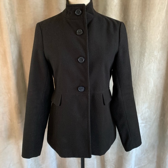 OLD NAVY Pea Coat Up Collar Black SMALL - Picture 10 of 12